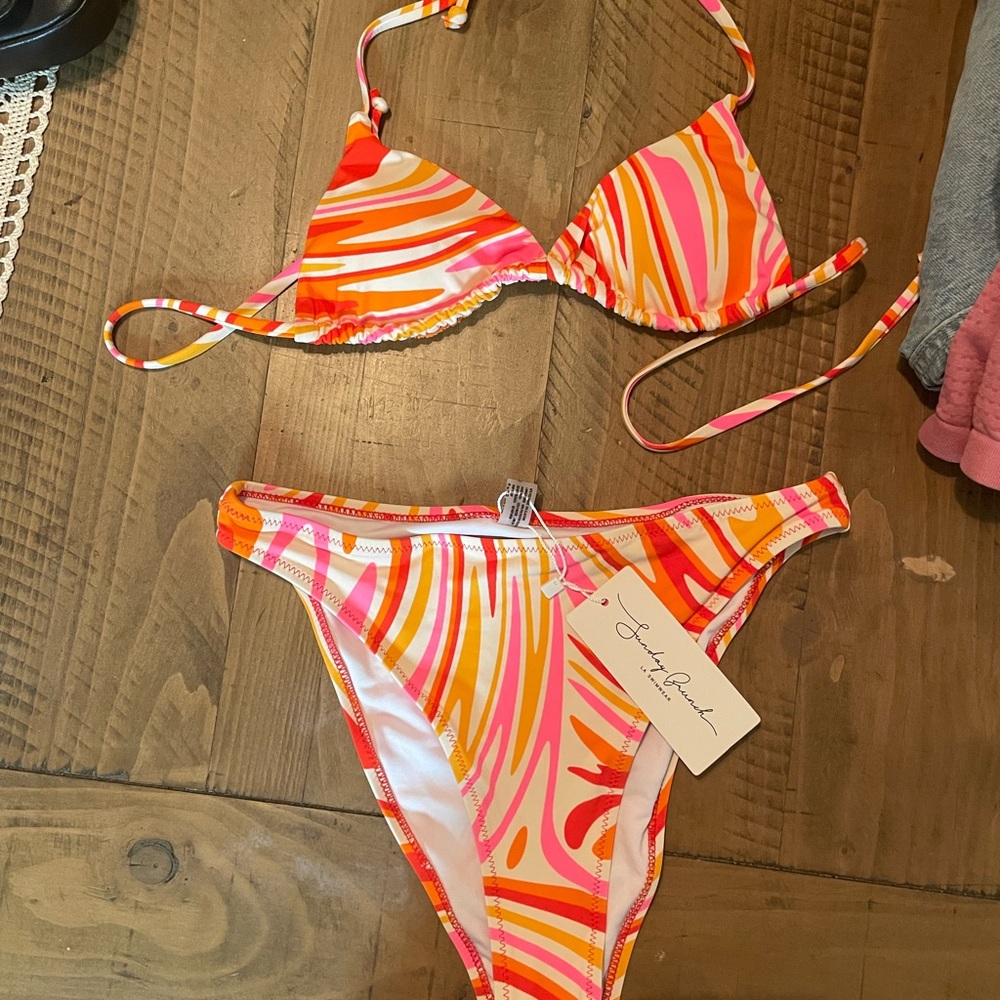 BNWT grey bandit bikini set